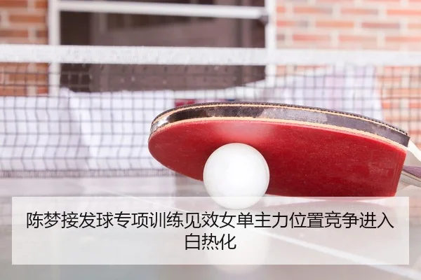 陈梦接发球专项训练见效女单主力位置竞争进入白热化